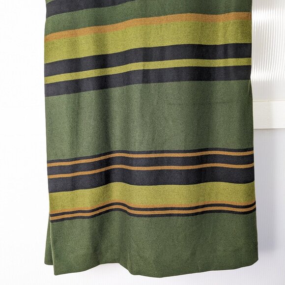 Rachel Roy Green Striped Dress Size 8 Sleeveless Lined Career Workwear Business - Picture 6 of 13